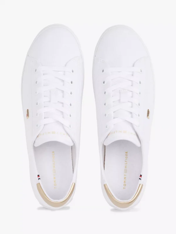 Metallic Heel Canvas Sneaker