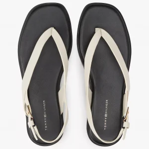 Flat Leather Slingback Sandal