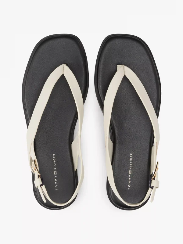 Flat Leather Slingback Sandal